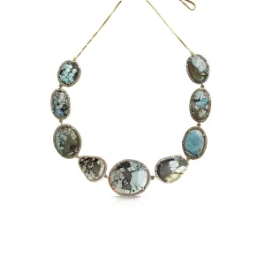 14k Diamond Hotsonite Choker