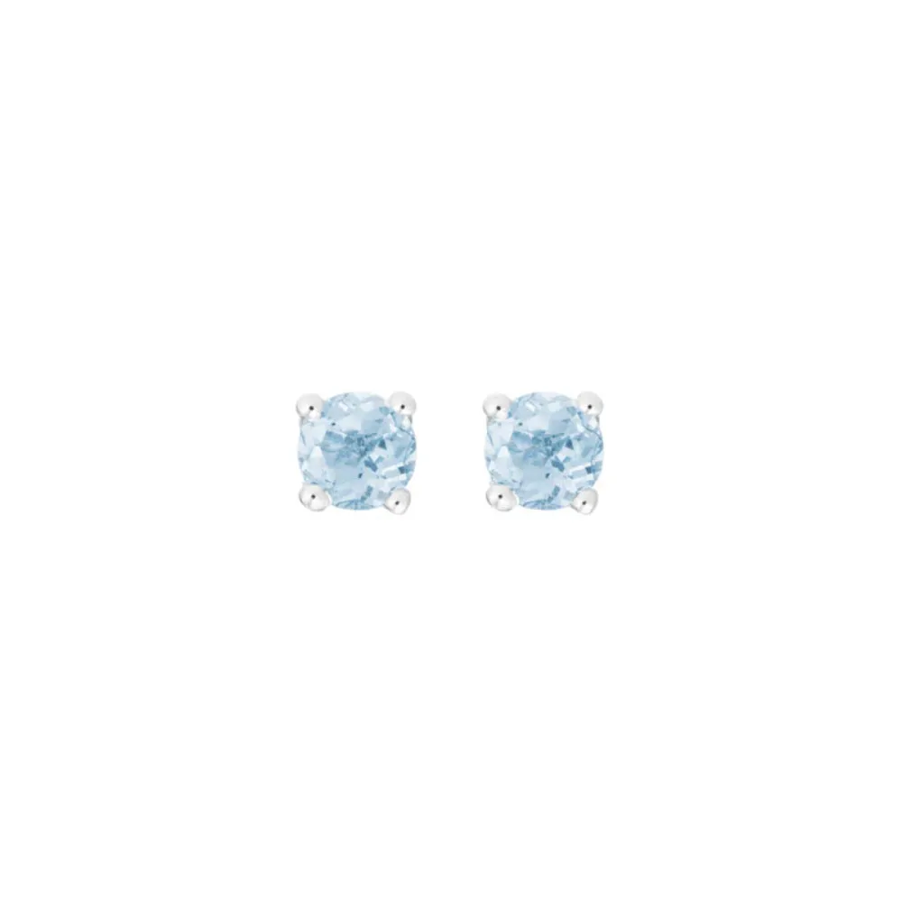 14k Gemstone Stud Earrings