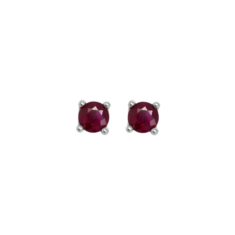 14k Gemstone Stud Earrings