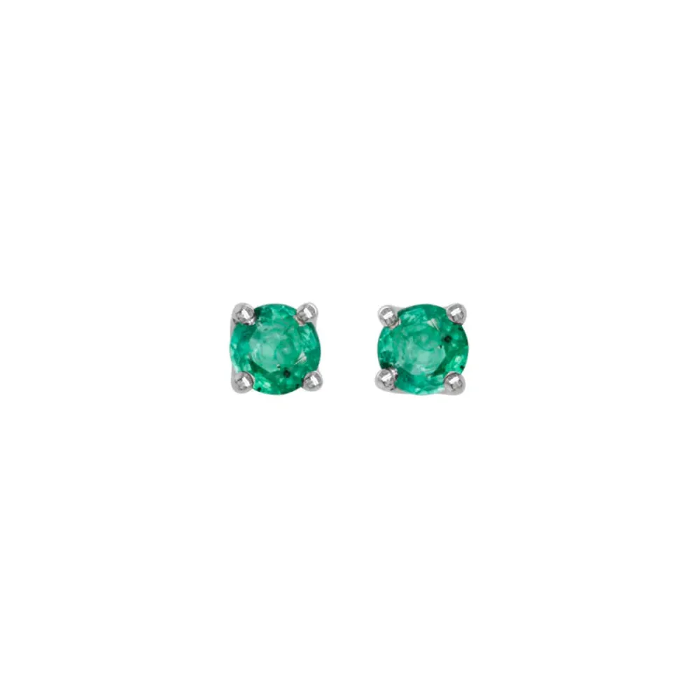 14k Gemstone Stud Earrings