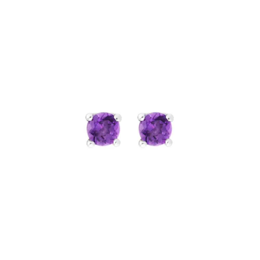 14k Gemstone Stud Earrings