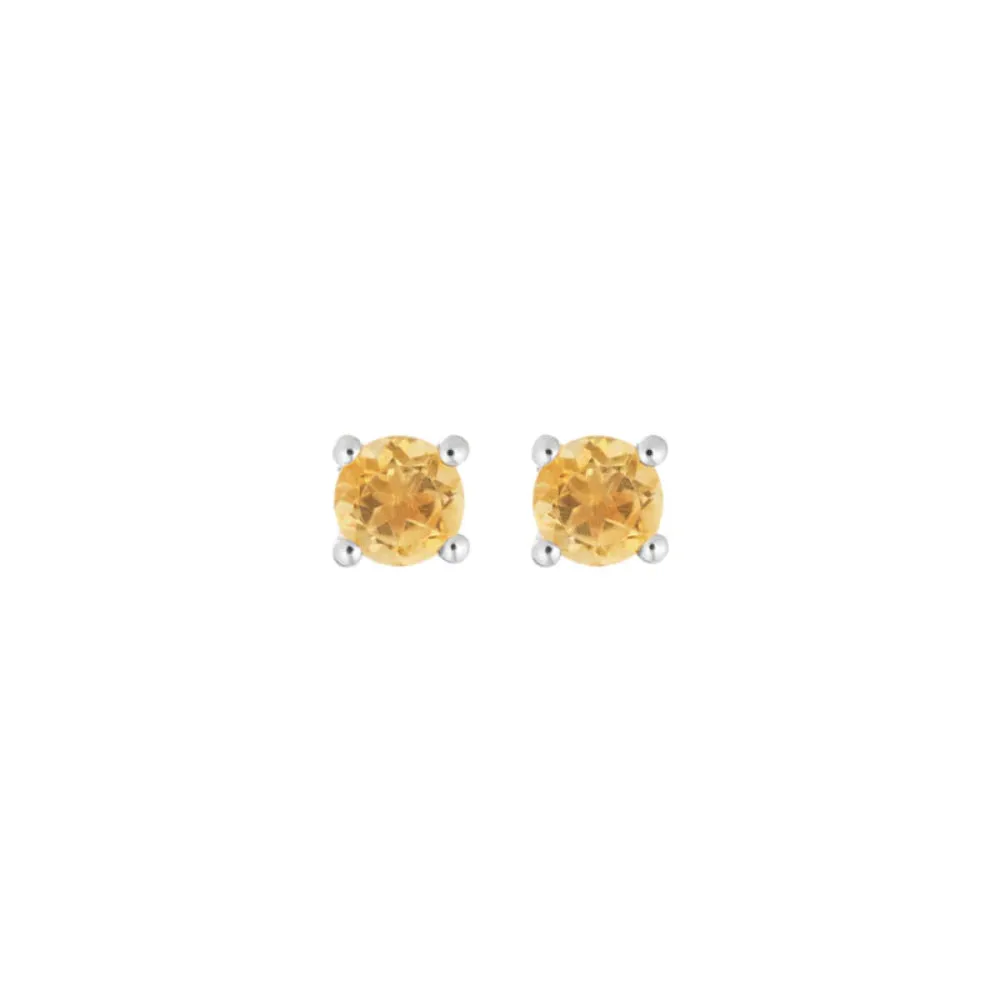 14k Gemstone Stud Earrings