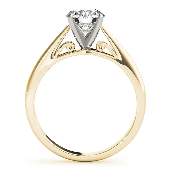 14k Solitaire (peg head) Engagement Ring