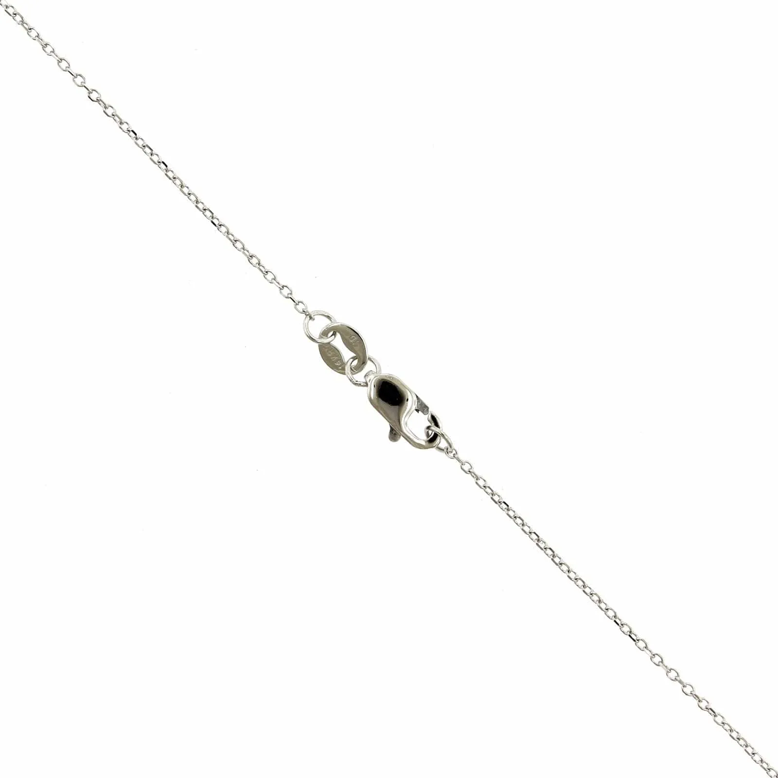 14K White Gold Cushion Peridot Diamond Halo Necklace