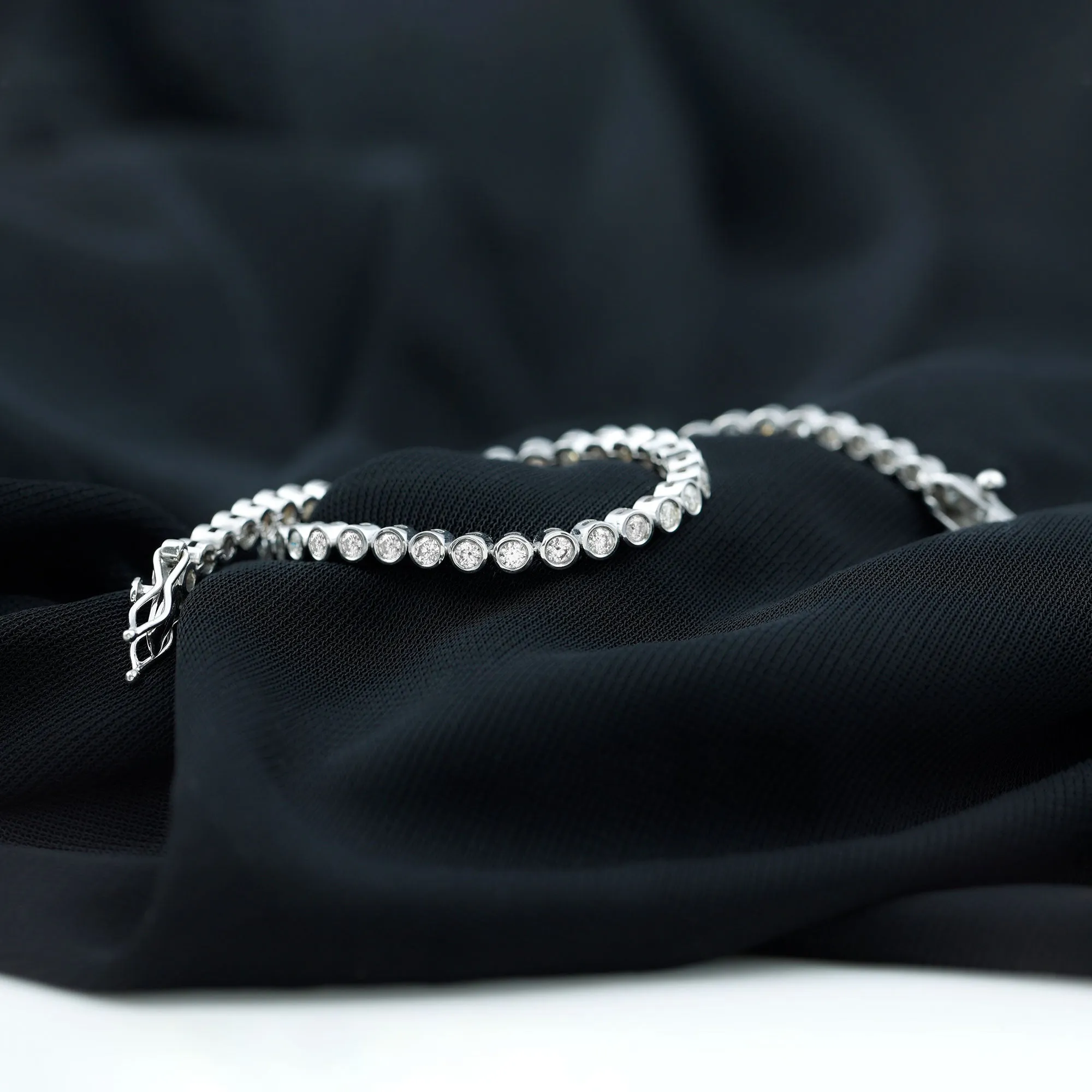 3.50 CT Moissanite Gold Tennis Bracelet