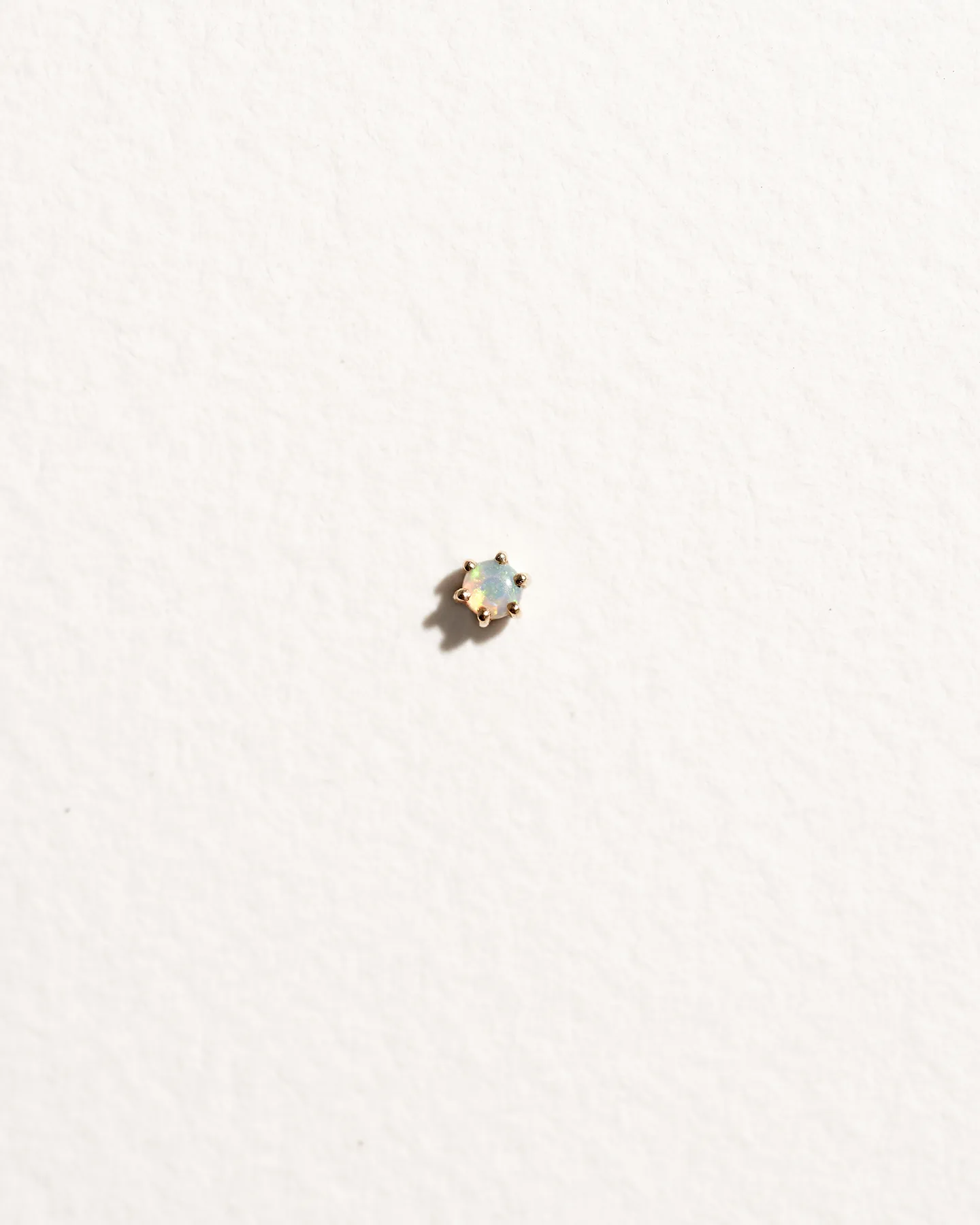 6 Prong Opal Stud