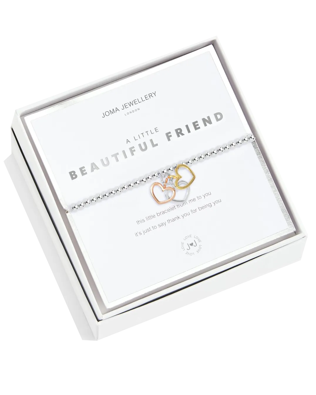 A Little Beautiful Friend Bracelet in Silver & Rose Gold