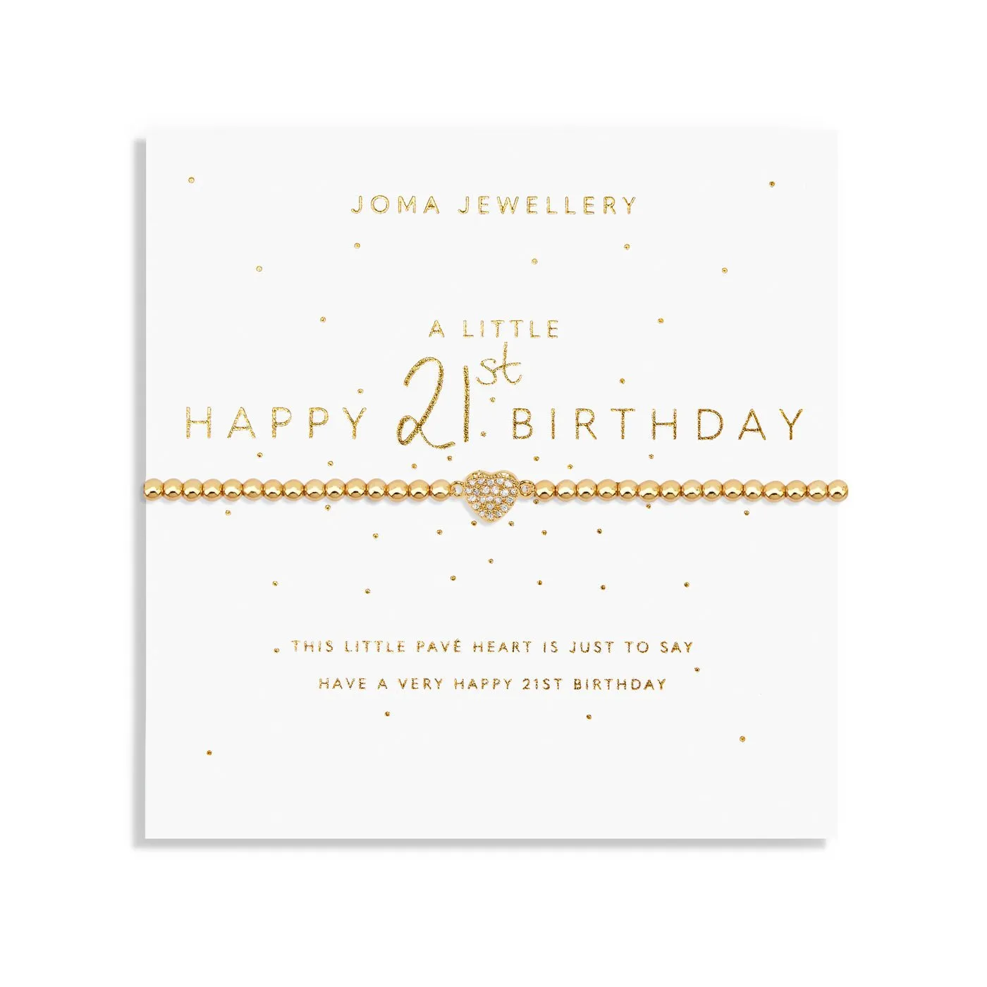A Little Happy 21st Gold Plated Bracelet 7581