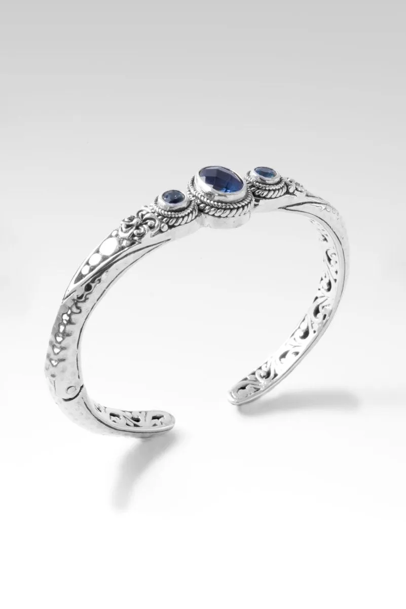 Admiration Cuff™ in Blue Violet Fluorite