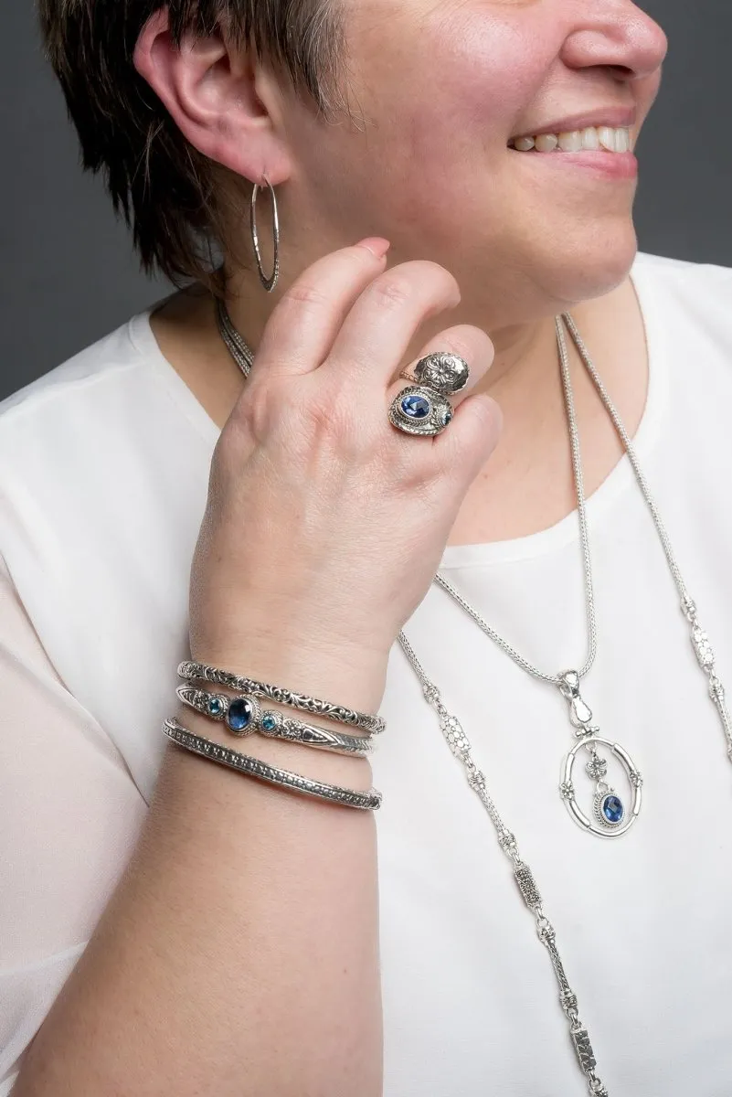 Admiration Cuff™ in Blue Violet Fluorite