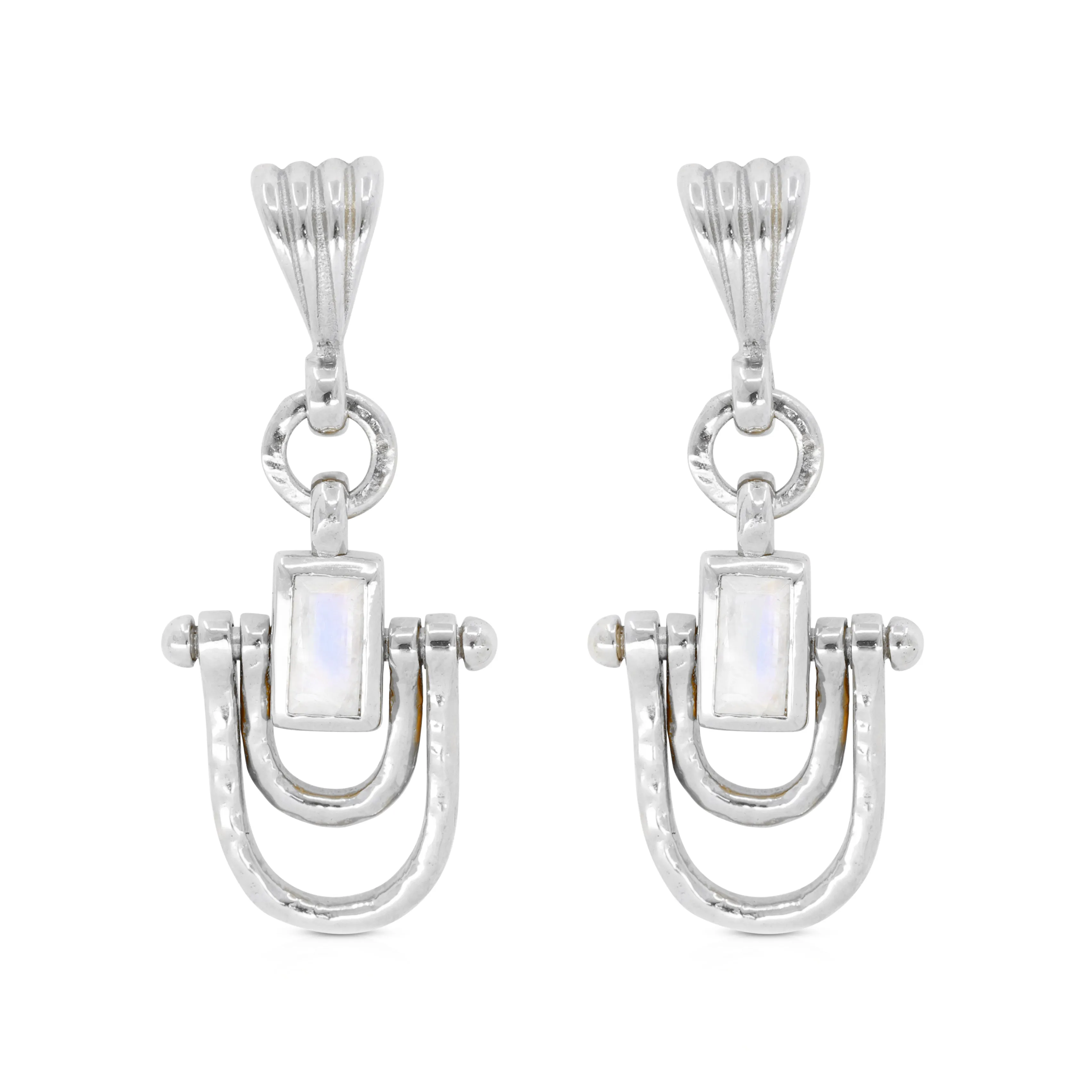 Allegra Moonstone Silver Earrings