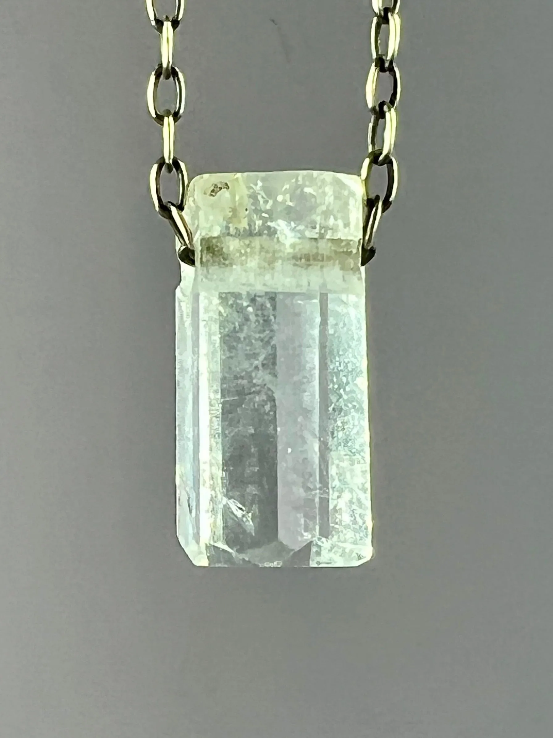Aquamarine Crystal Necklace