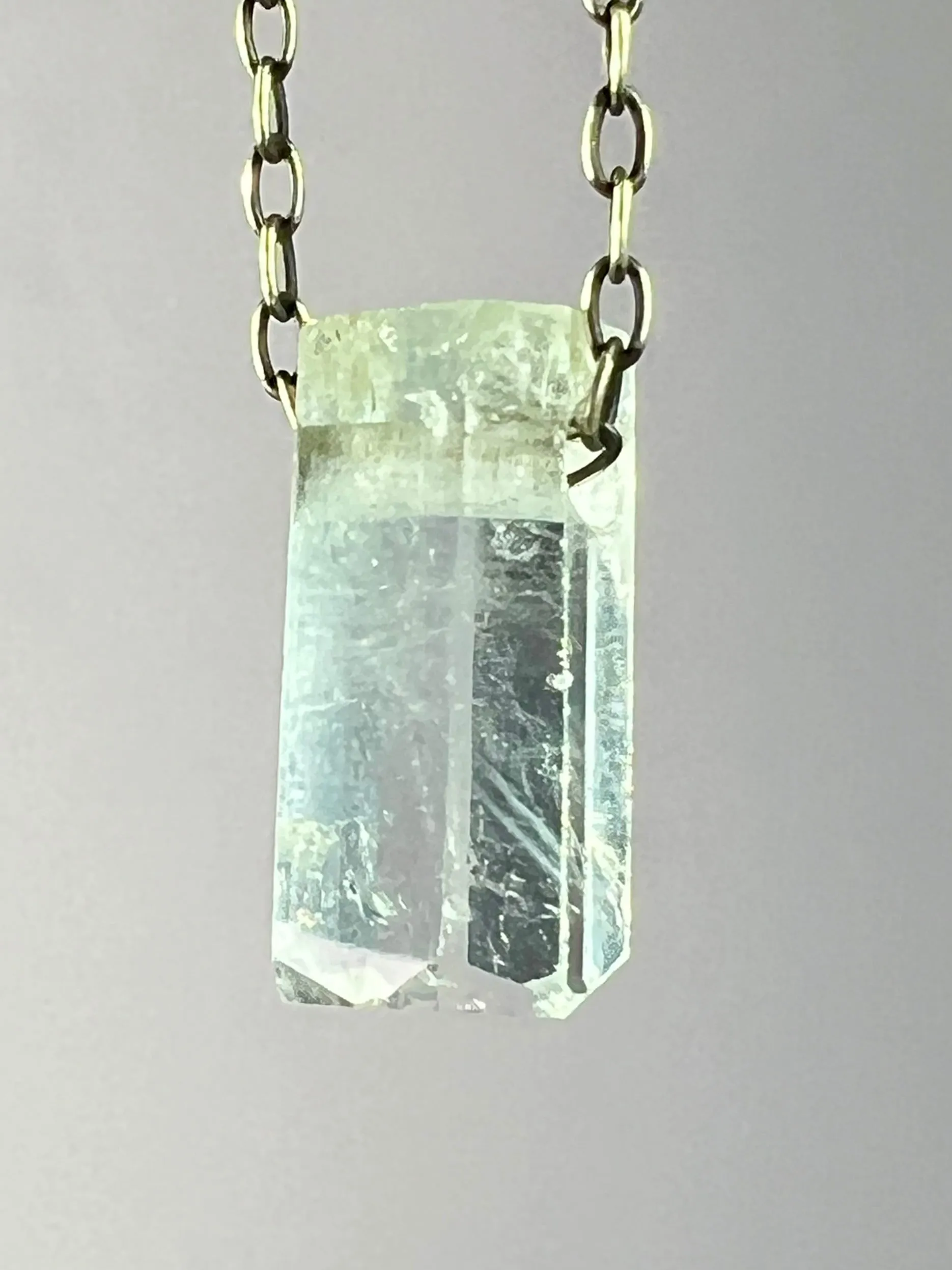 Aquamarine Crystal Necklace