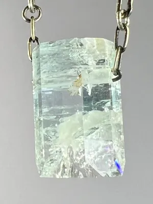 Aquamarine Crystal Necklace