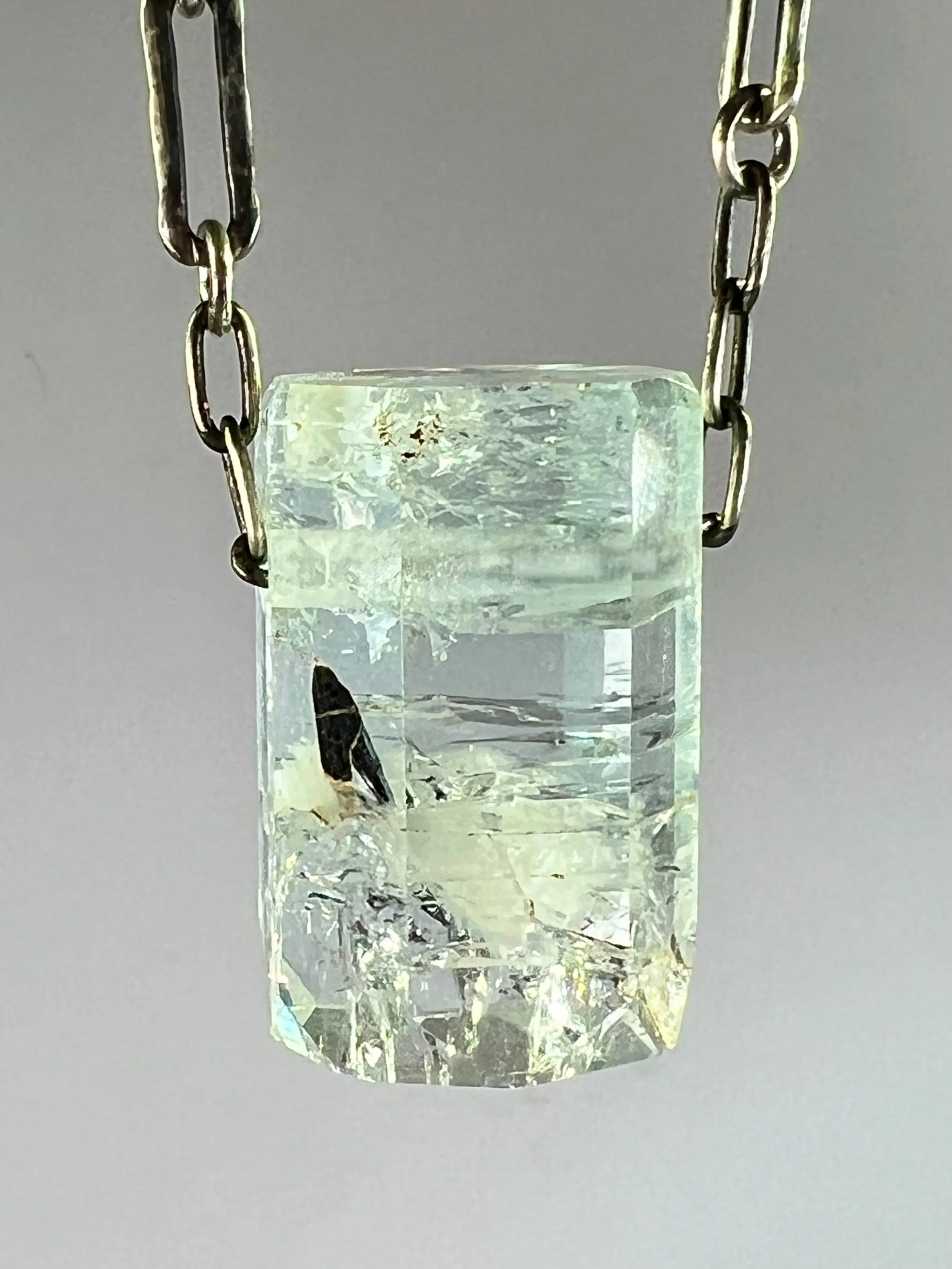 Aquamarine Crystal Necklace