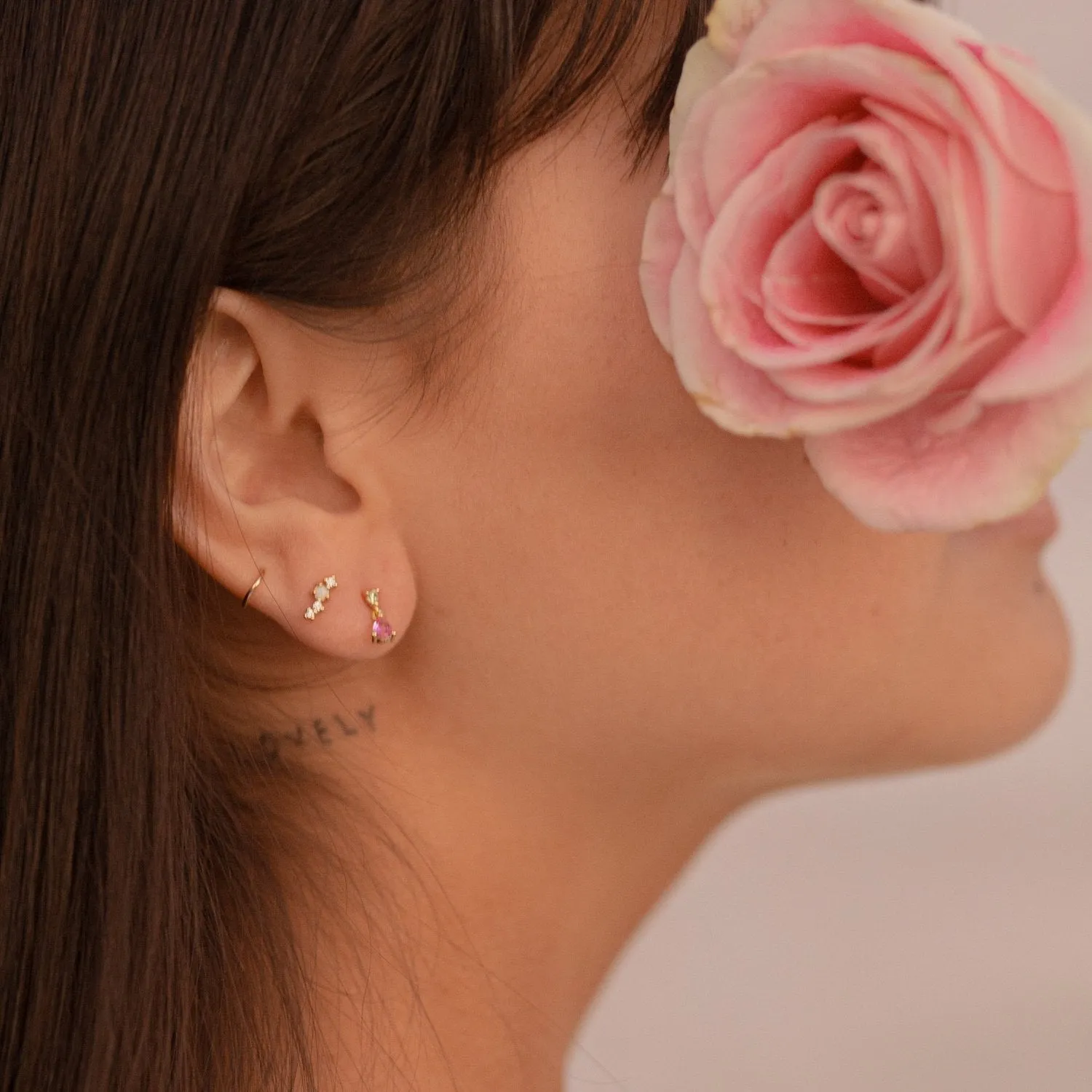 Asia Opal Stud Earrings