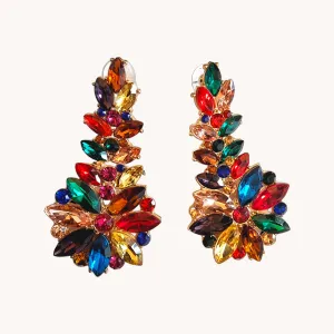Beautiful Multi Jewel Chandelier earring
