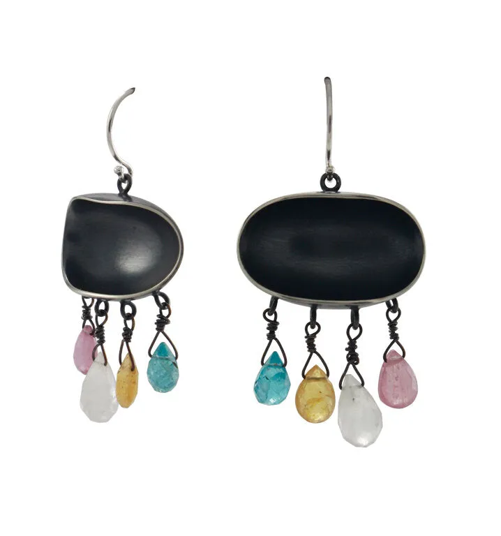 Black Light Earrings