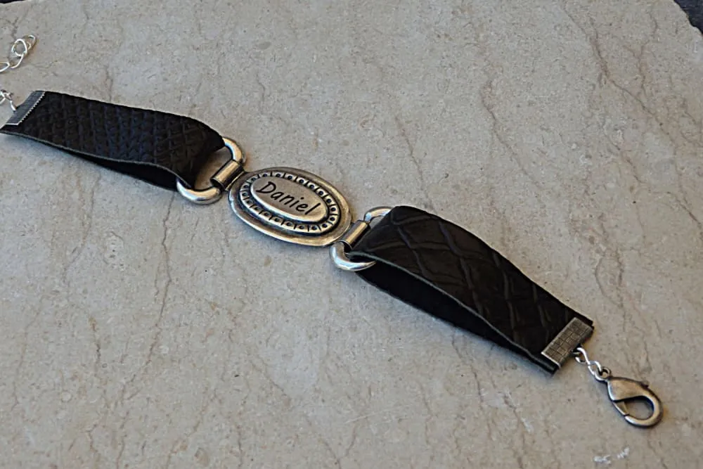 Black Name ID Bracelet