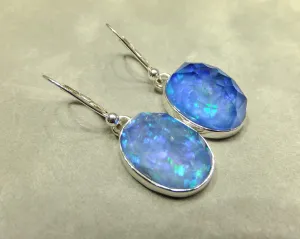 Blue Opalite Gemstone Drop earrings