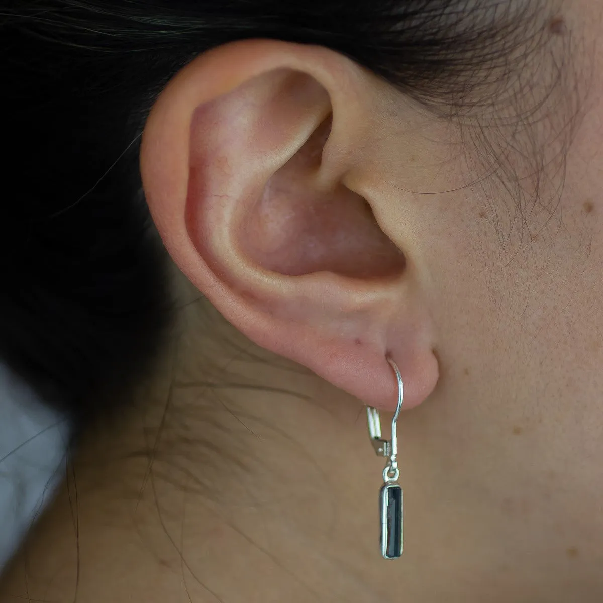 Blue Tourmaline Drop Earrings