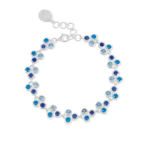 Blues Trio Array Line Bracelet