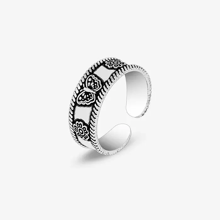 Butterfly Blossom Toe Ring