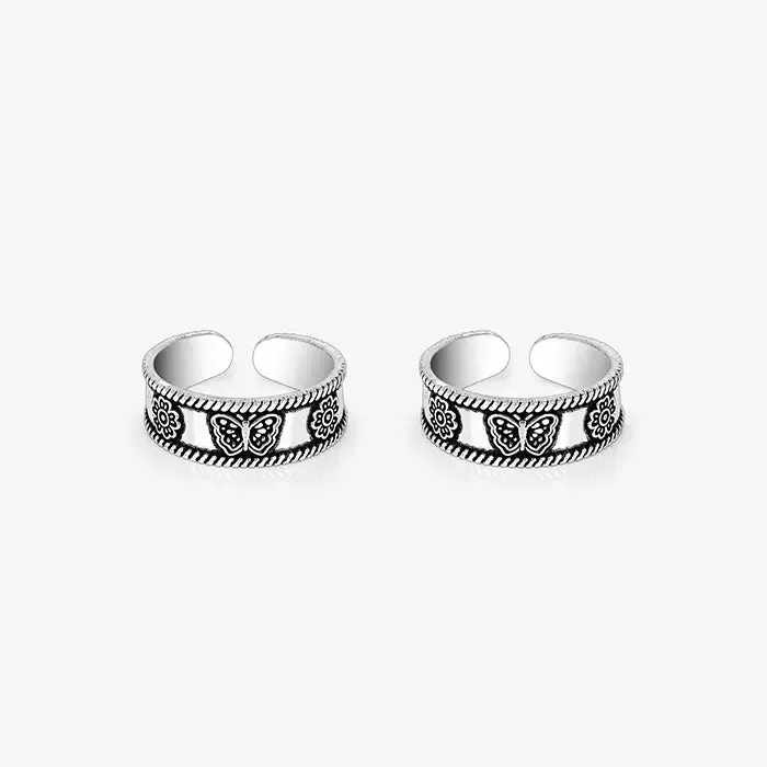 Butterfly Blossom Toe Ring