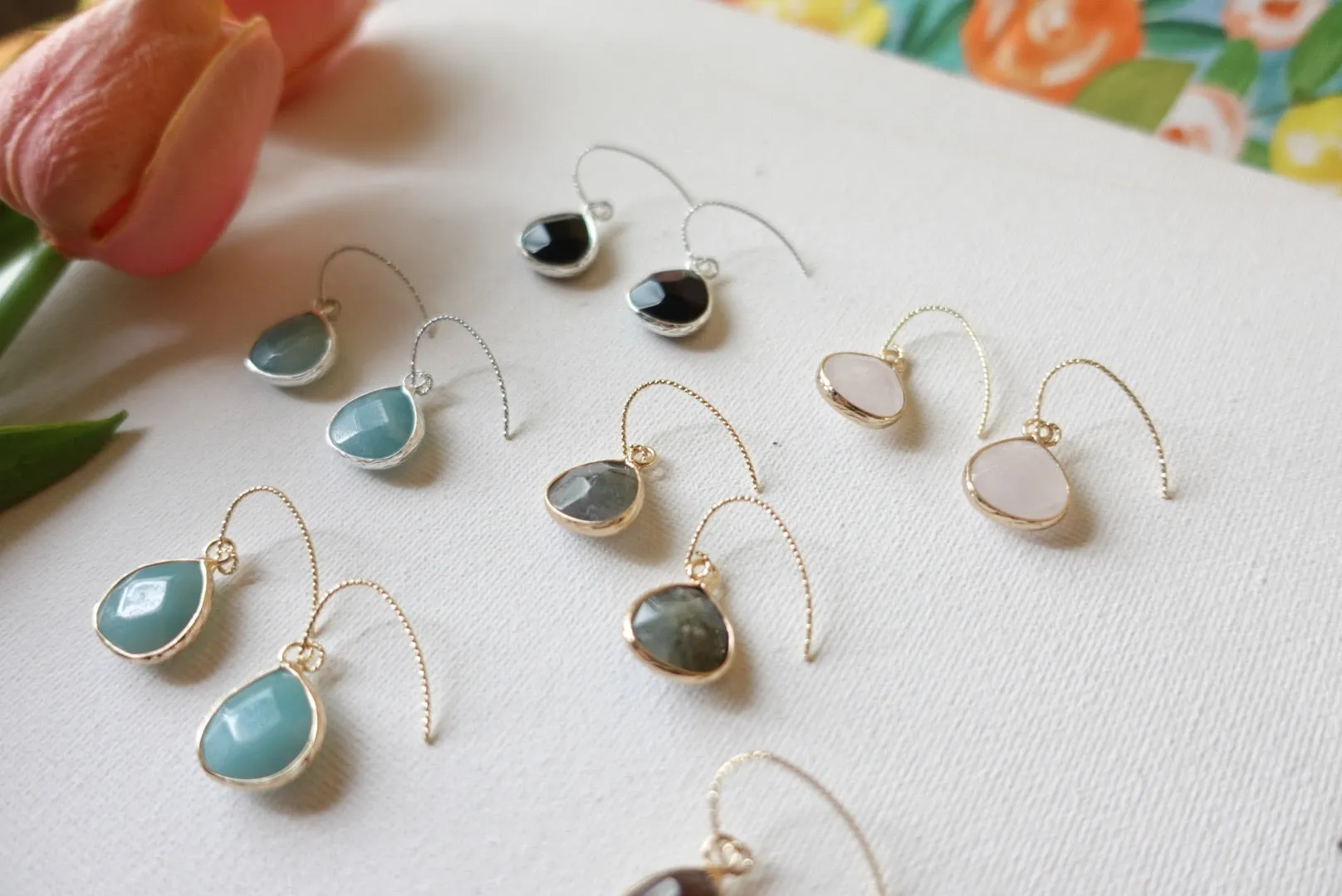 Carillo Natural Gemstone Earrings