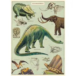 Cavallini Vintage poster - Dinosaurs P/U Only