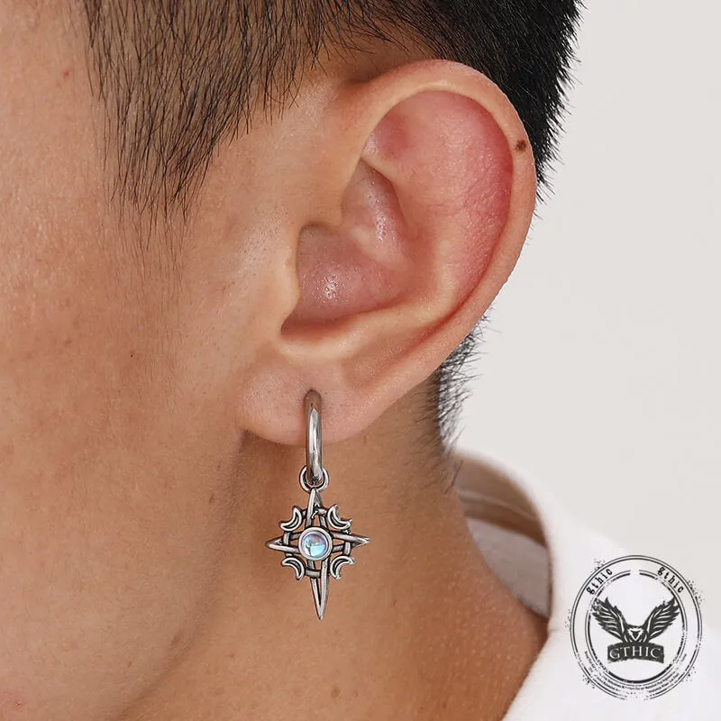 Celtic Knot Moonstone Stainless Steel Earrings