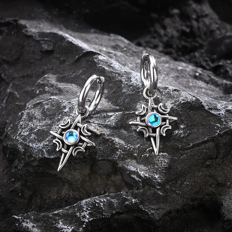 Celtic Knot Moonstone Stainless Steel Earrings