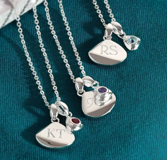Coast August Birthstone Peridot Tag Necklace