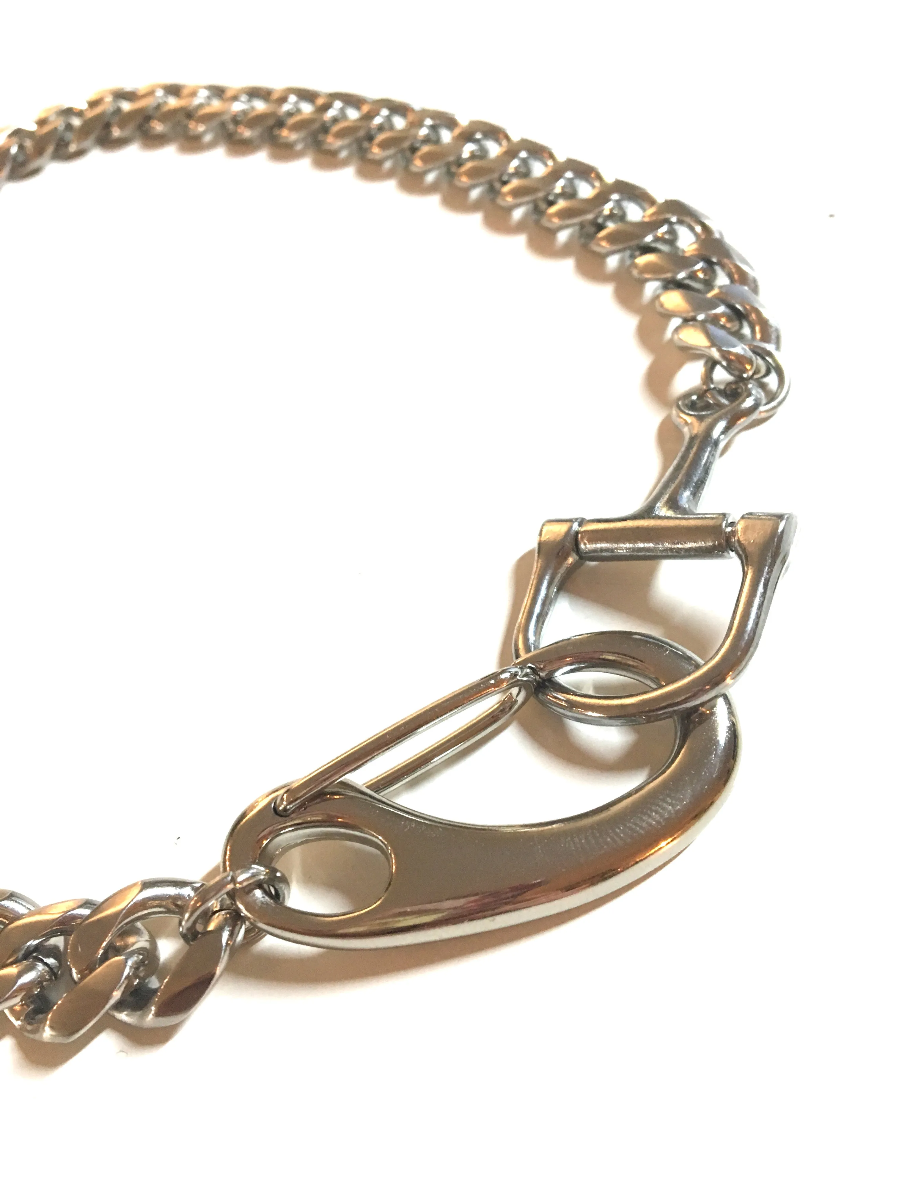 D-BIT CURB CHAIN CHOKER | Breeders Cup Limited | Equestrian Jewelry | D-Bit Necklace - AtelierCG™