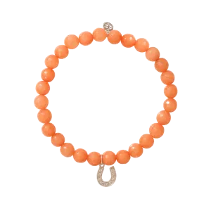 Diamond Horseshoe Beaded Bracelet