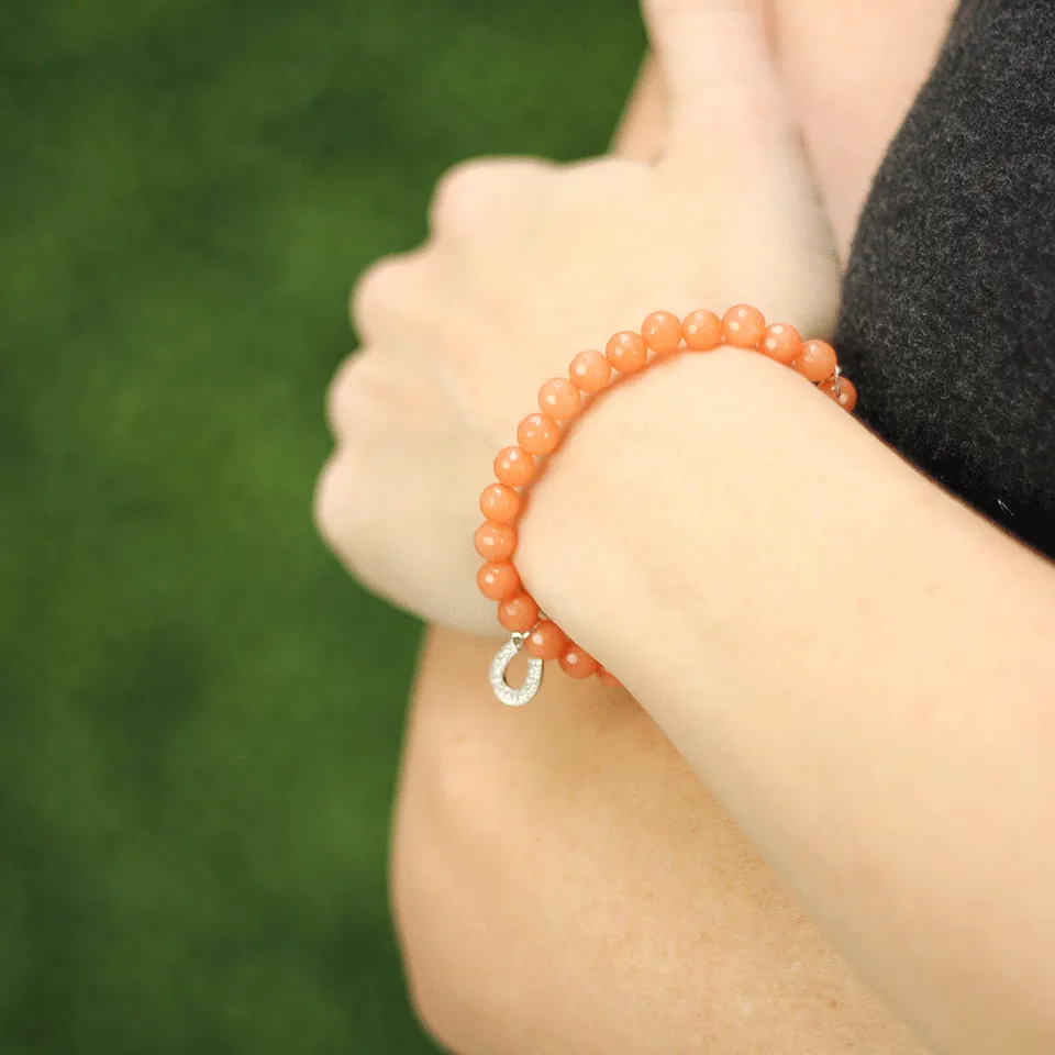 Diamond Horseshoe Beaded Bracelet