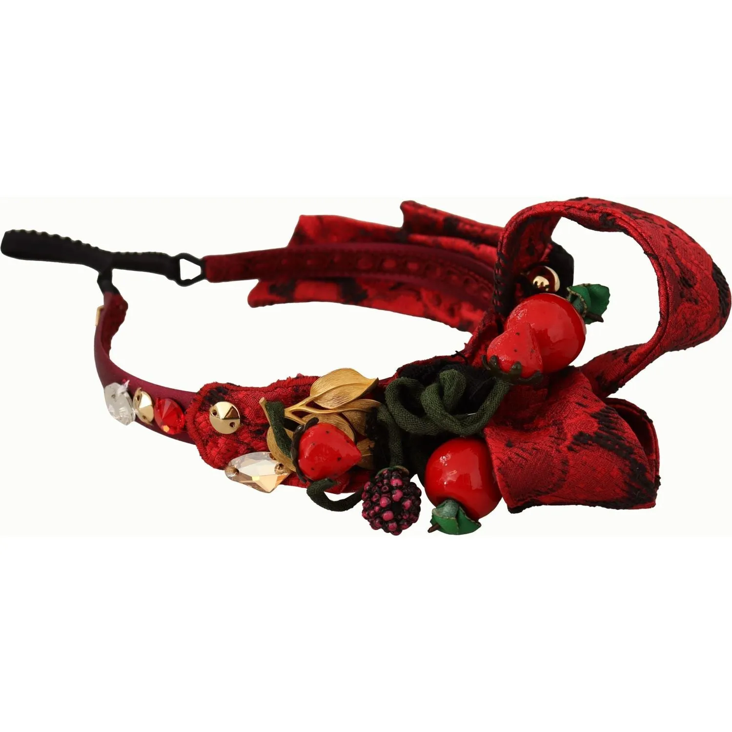 Dolce & Gabbana Cherry Sicily Embellished Red Diadem