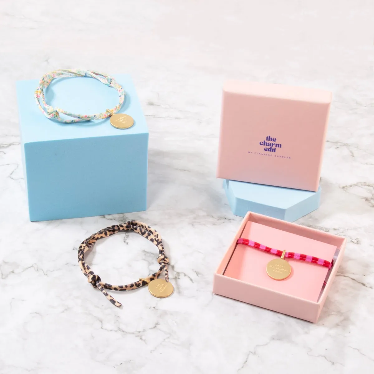 Everything Will Be Fine Charm Tie Bracelet