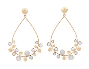 Full Moon Open Drop Earrings