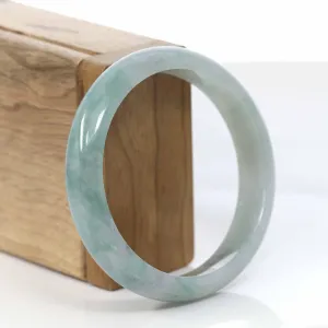 Genuine Burmese Forest Green Jadeite Jade Bangle Bracelet (58.18 mm) #426