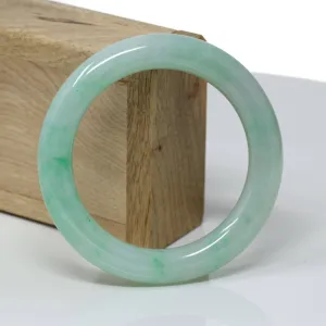 Genuine Burmese Green Jadeite Jade Bangle Bracelet ( 57.1 mm) #314