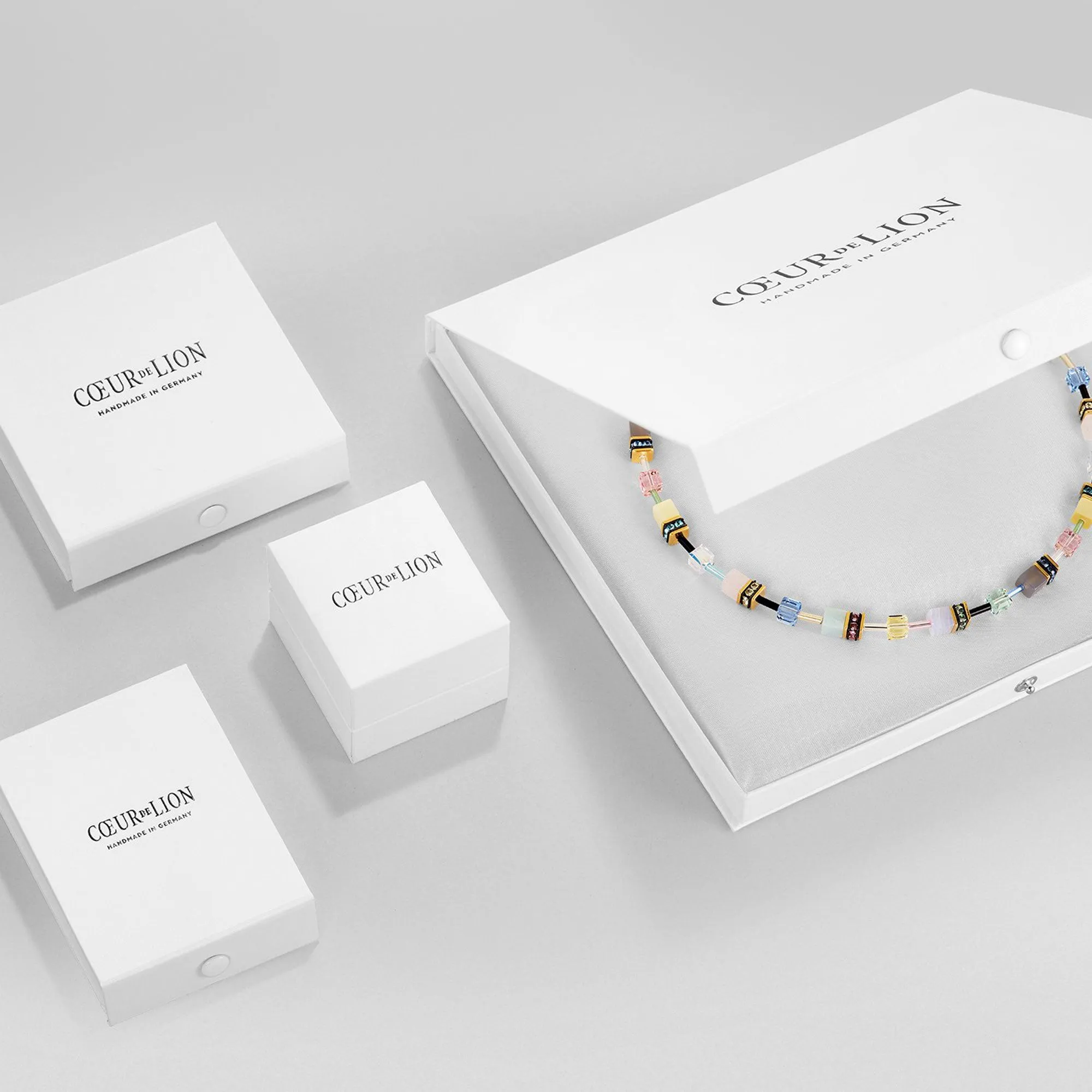 GeoCUBE Pink Aventurine Chain Rose Gold-Peach Bracelet