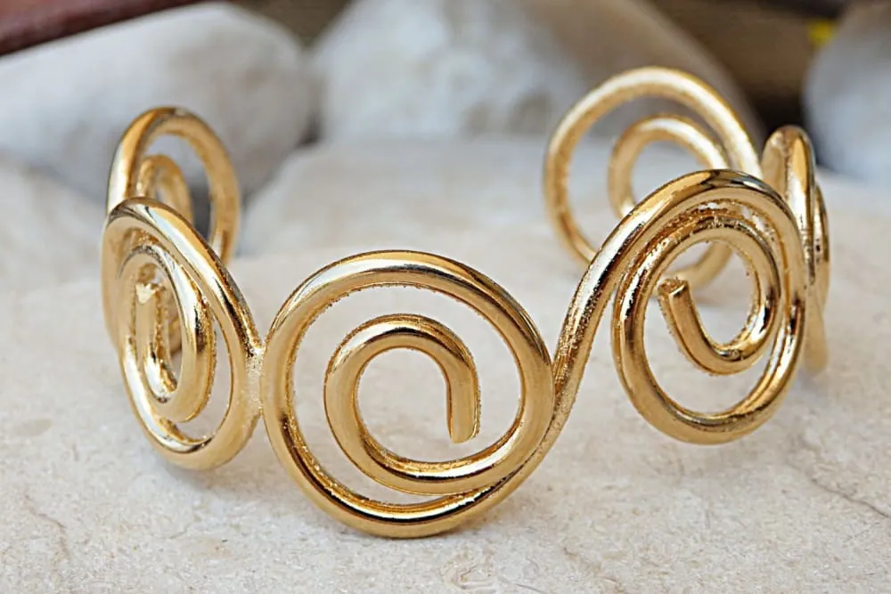Gold plated bracelet