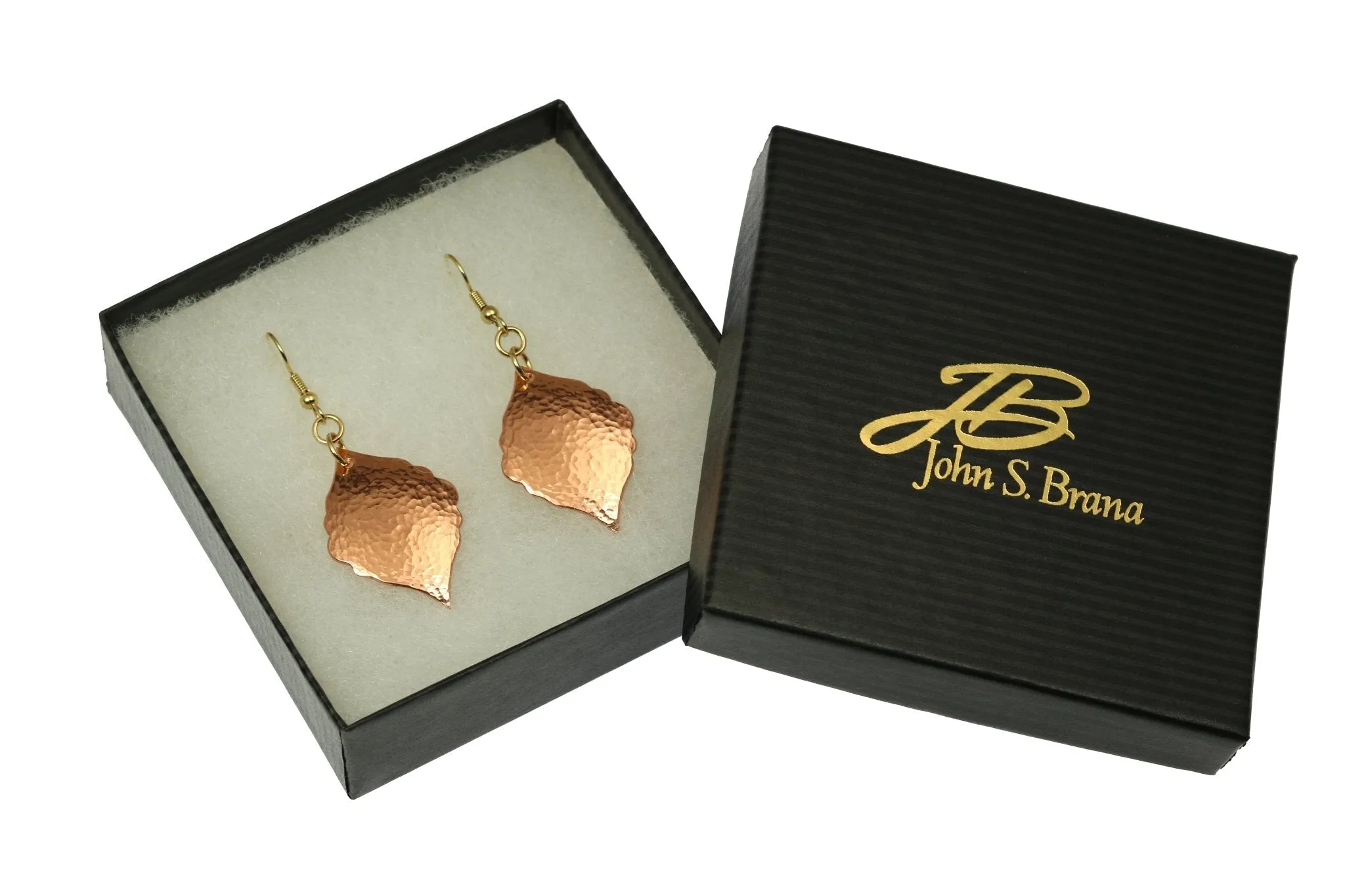 Hammered Copper Moroccan Drop Earrings
