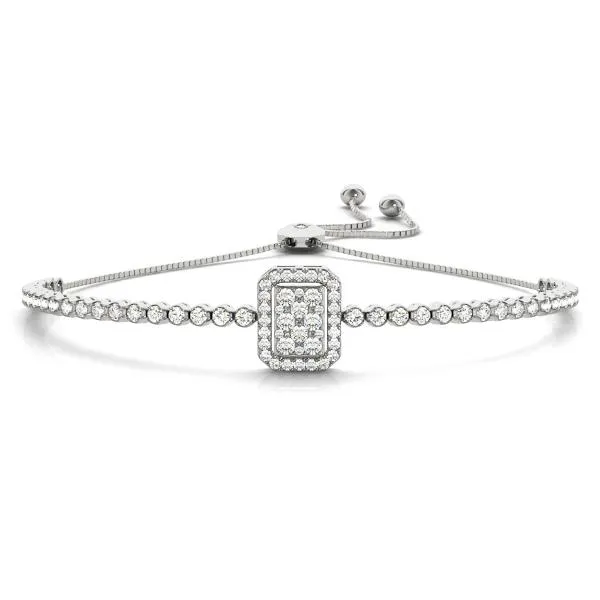 Illusion Emerald Pave Bolo Bracelet