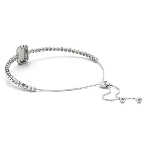 Illusion Emerald Pave Bolo Bracelet