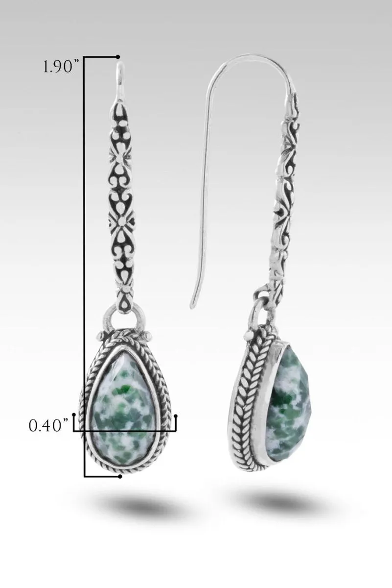 In Everything Give Thanks Earrings™ in Kingfisher Quartz