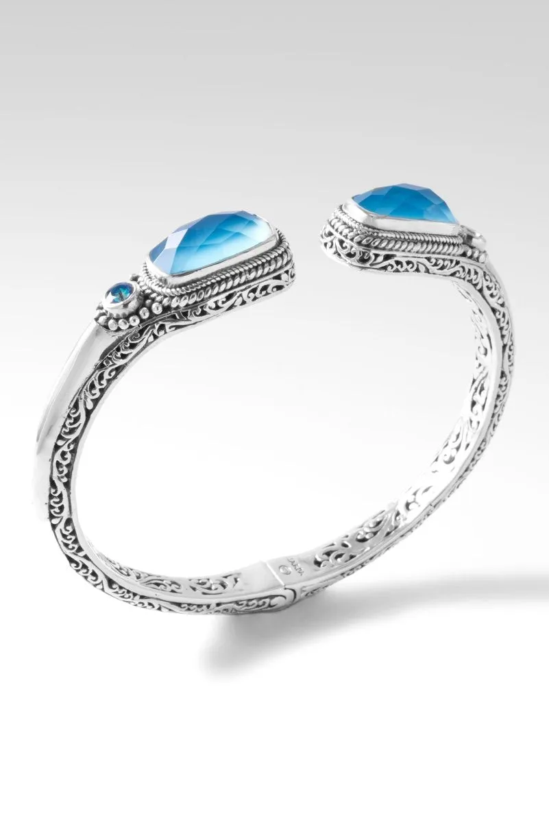 Infinite Trust Tip-to-Tip Bracelet™ in Serenity Blue Chalcedony