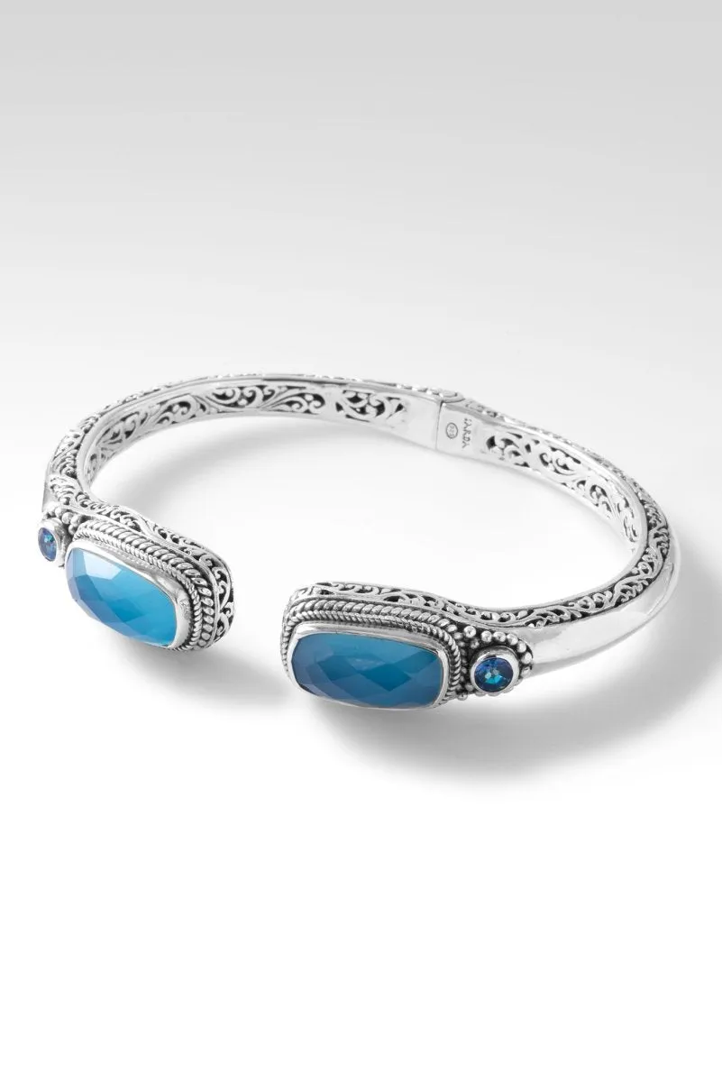 Infinite Trust Tip-to-Tip Bracelet™ in Serenity Blue Chalcedony