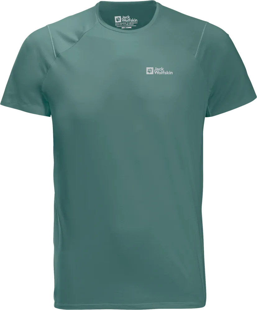 Jack Wolfskin Men&#x27;s Prelight Chill Tee Jade Green | Buy Jack Wolfskin Men&#x27;s Prelight Chill Tee Jade Green here | Outnorth
